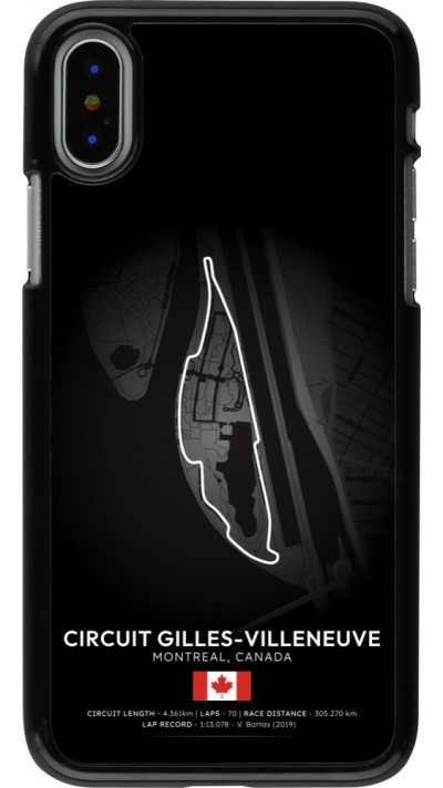 iPhone X / Xs Case Hülle - F1 Track 2025 Canada