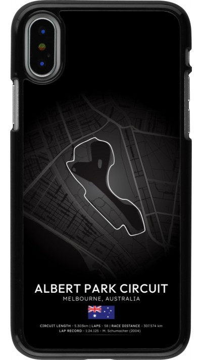 iPhone X / Xs Case Hülle - F1 Track 2025 Melbourne