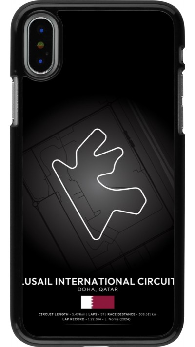 iPhone X / Xs Case Hülle - F1 Track 2025 Qatar