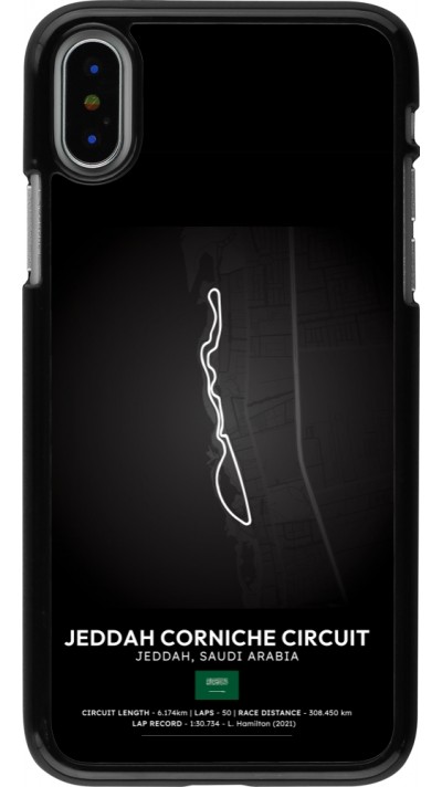 iPhone X / Xs Case Hülle - F1 Track 2025 Saudi Arabia