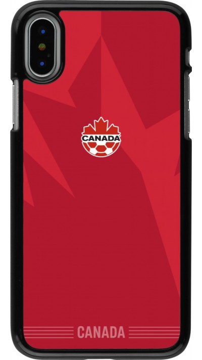 Coque iPhone X / Xs - Maillot de football Canada 2026 personnalisable