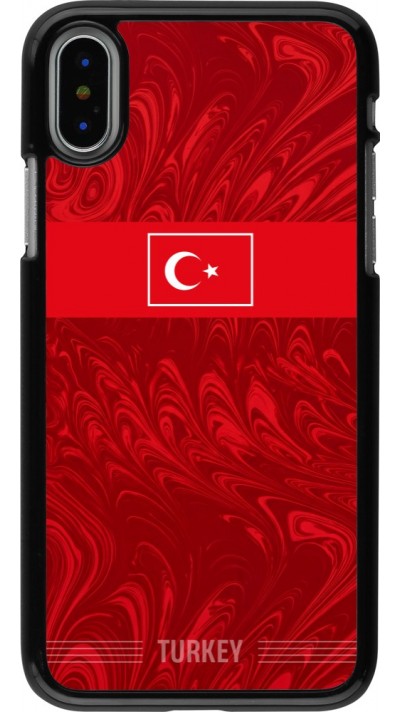 Coque iPhone X / Xs - Maillot de football Turquie 2026 personnalisable
