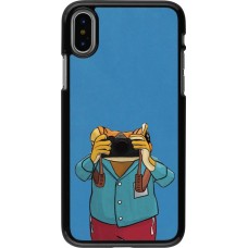 Coque iPhone X / Xs - Frog with camera DTMF