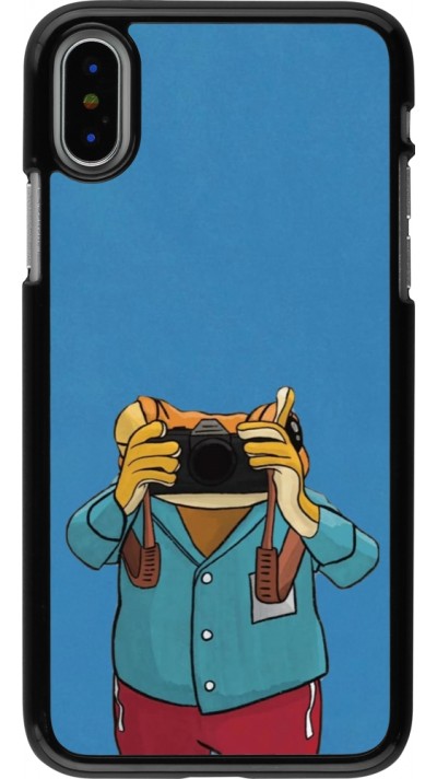 Coque iPhone X / Xs - Frog with camera DTMF
