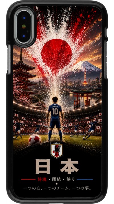Coque iPhone X / Xs - Football Japon splash 2026