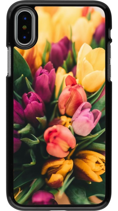 Coque iPhone X / Xs - Bouquet of tulips Spring 2026