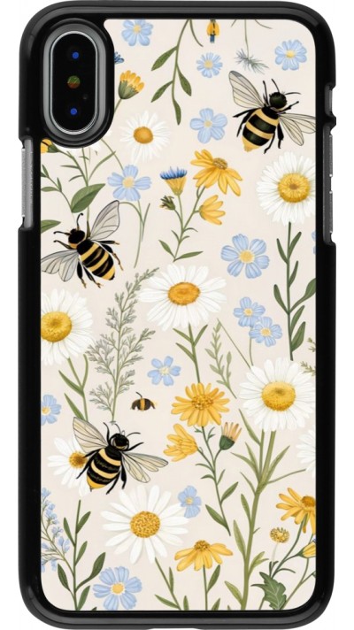 Coque iPhone X / Xs - Pattern bees Spring 2026