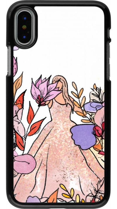 Coque iPhone X / Xs - Taylor Swift Sketch - White