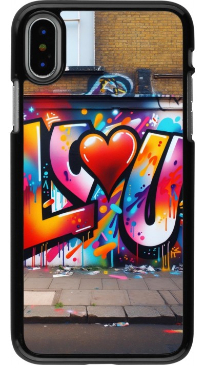 iPhone X / Xs Case Hülle - Valentin 2025 Liebe U Tag