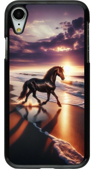 Coque iPhone XR - Cheval majestueux plage