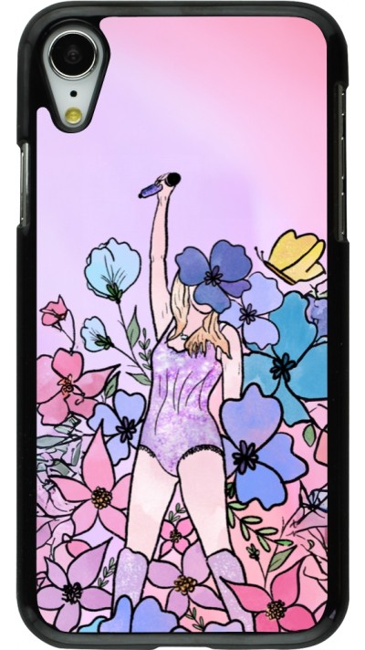 Coque iPhone XR - Taylor Swift Sketch - Pink