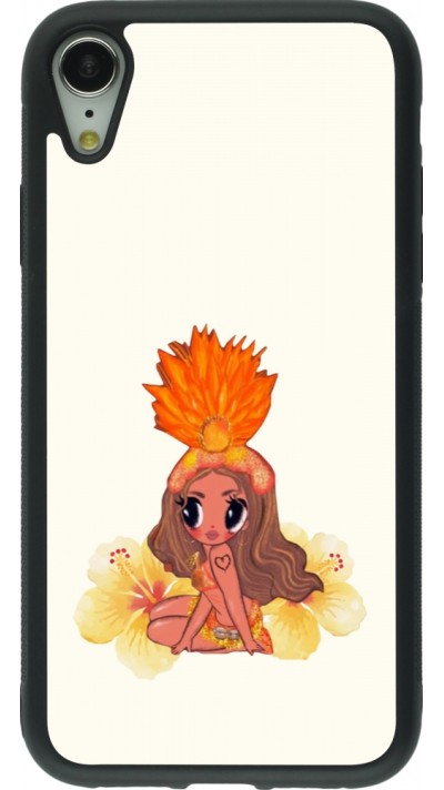 Coque iPhone XR - Silicone rigide noir Karol G Tropicoqueta