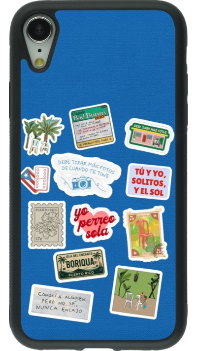 Coque iPhone XR - Silicone rigide noir Seals of the Dominican Republic DTMF