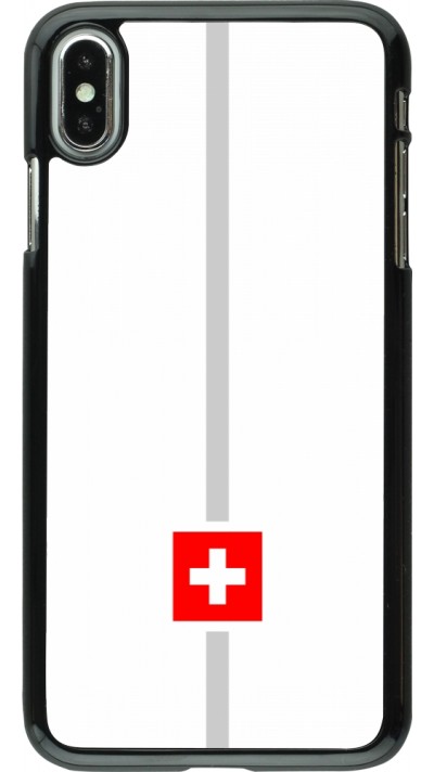Coque iPhone Xs Max - Canton CH blanc