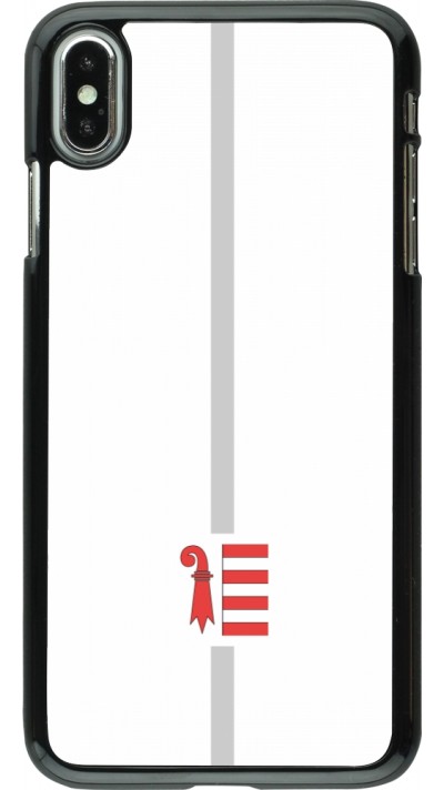 Coque iPhone Xs Max - Canton JU blanc
