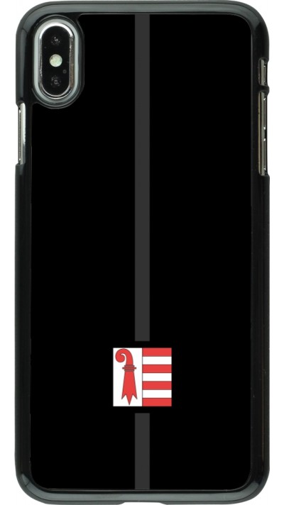 Coque iPhone Xs Max - Canton JU noir