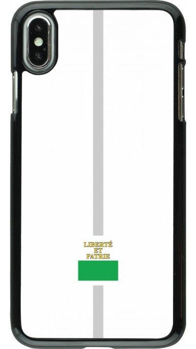 Coque iPhone Xs Max - Canton VD blanc