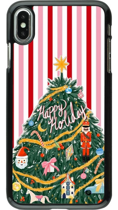 iPhone Xs Max Case Hülle - Christmas 25 Happy Holiday