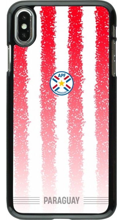 Coque iPhone Xs Max - Maillot de football Paraguay 2026 personnalisable