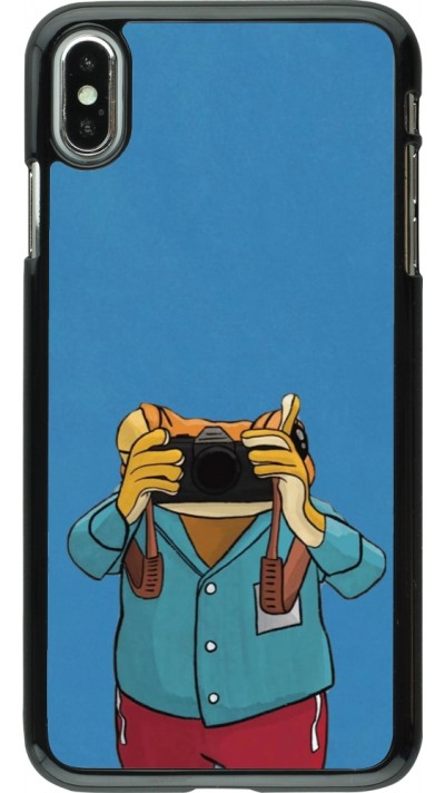 iPhone Xs Max Case Hülle - Frog with camera DTMF