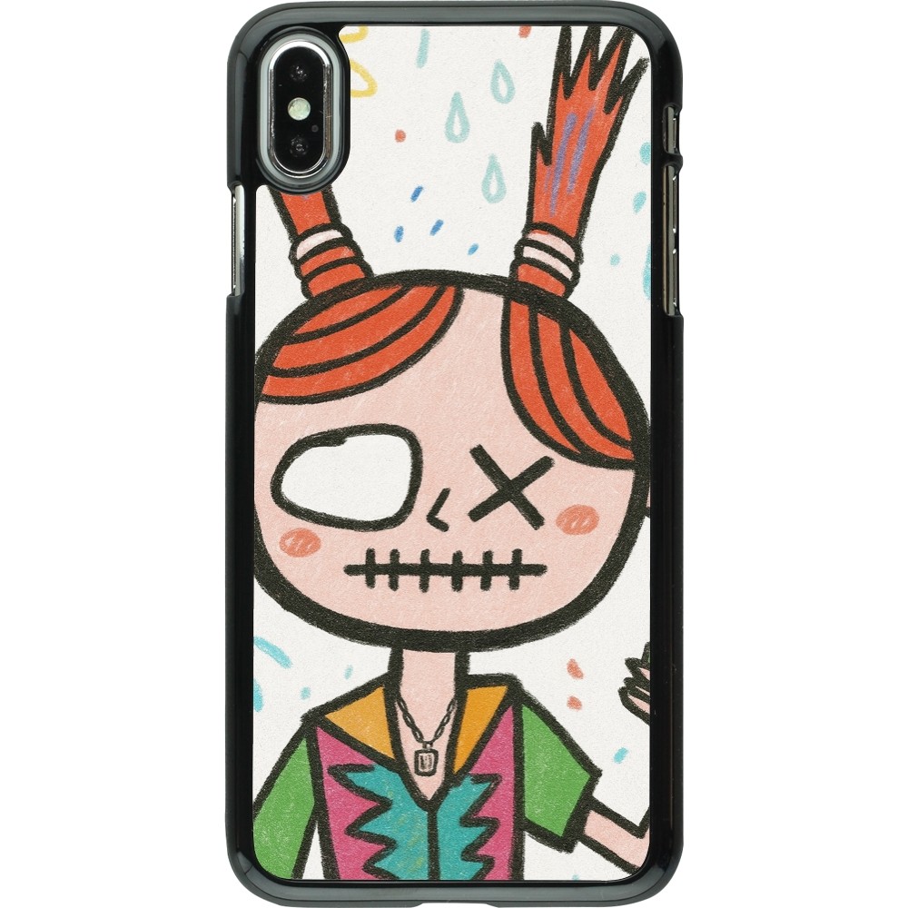Coque iPhone Xs Max - Little Girl Sketch