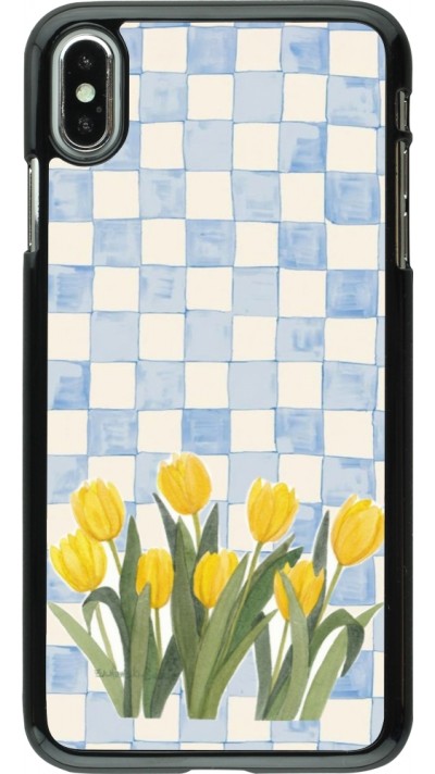 iPhone Xs Max Case Hülle - Blue vichy tulips Spring 2026