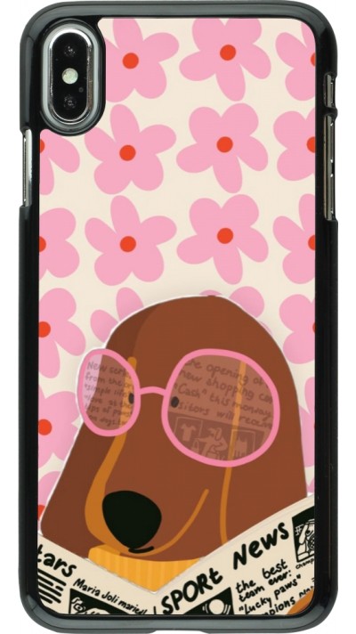 iPhone Xs Max Case Hülle - Dog with newspaper Spring 2026