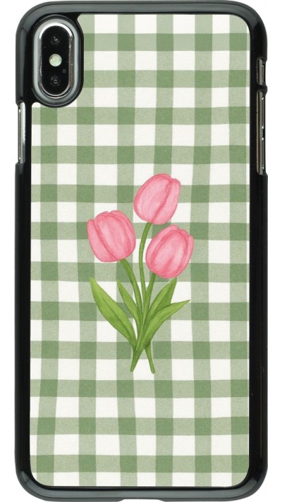 iPhone Xs Max Case Hülle - Green vichy tulips Spring 2026