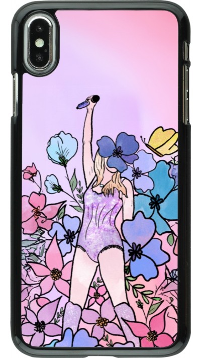 Coque iPhone Xs Max - Taylor Swift Sketch - Pink