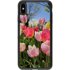 iPhone Xs Max Case Hülle - Silikon schwarz Tulips Spring 2026
