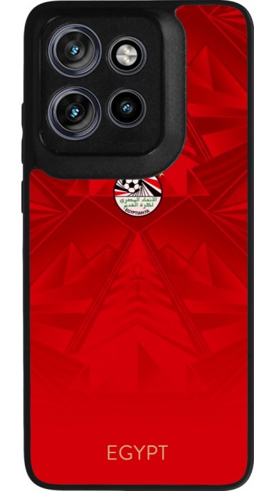 Coque Motorola Moto S50 - Silicone rigide noir Maillot de football Égypte 2026 personnalisable