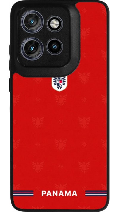 Coque Motorola Moto S50 - Silicone rigide noir Maillot de football Panama 2026 personnalisable