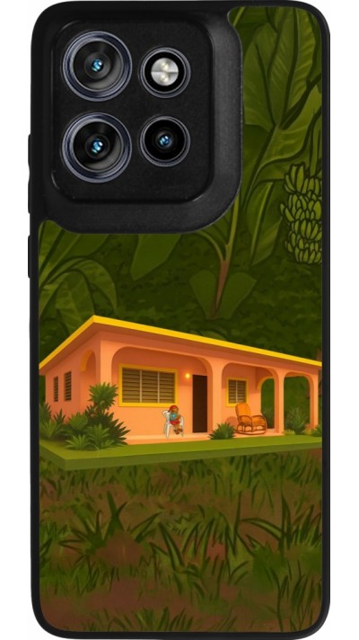 Motorola Moto S50 Case Hülle - Silikon schwarz Benitos house DTMF