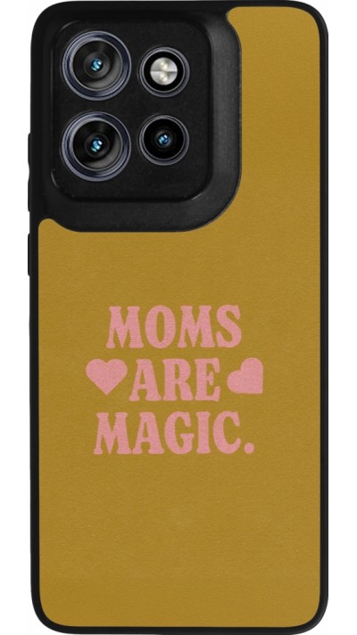 Motorola Moto S50 Case Hülle - Silikon schwarz Mom 2026 Are Magic