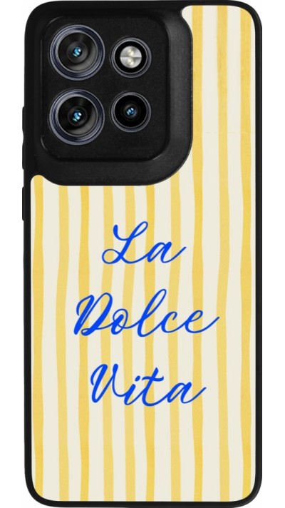 Motorola Moto S50 Case Hülle - Silikon schwarz The good life 2026