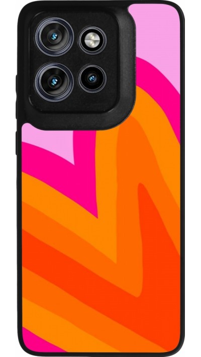 Motorola Moto S50 Case Hülle - Silikon schwarz Valentine 2024 heart gradient