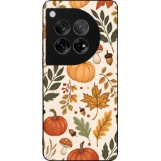 Coque OnePlus 12 - Silicone rigide noir Autumn 25 Autumn pattern