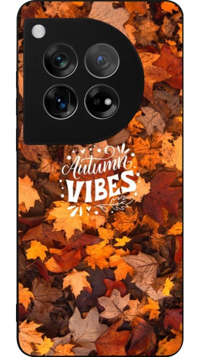 Coque OnePlus 12 - Silicone rigide noir Autumn 25 Autumn vibes