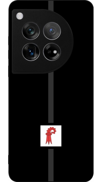 Coque OnePlus 12 - Silicone rigide noir Canton BL noir