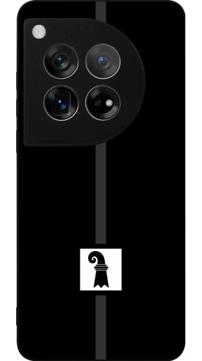 Coque OnePlus 12 - Silicone rigide noir Canton BS noir