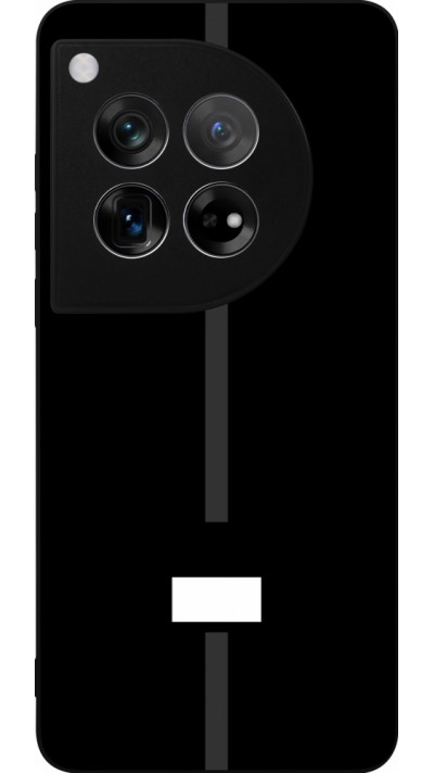 Coque OnePlus 12 - Silicone rigide noir Canton FR noir