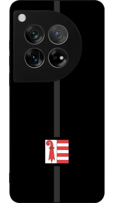 Coque OnePlus 12 - Silicone rigide noir Canton JU noir