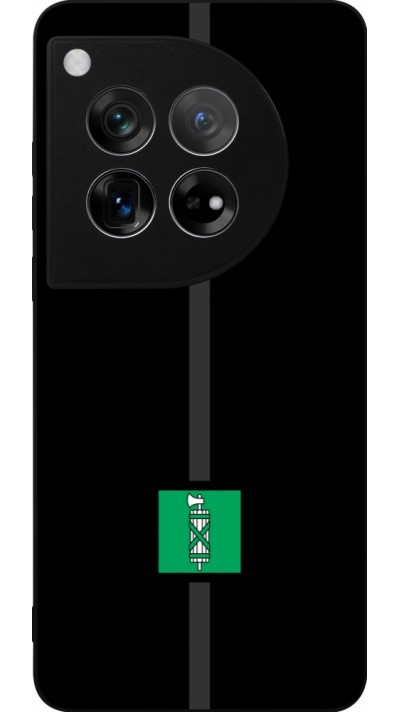 Coque OnePlus 12 - Silicone rigide noir Canton SG noir