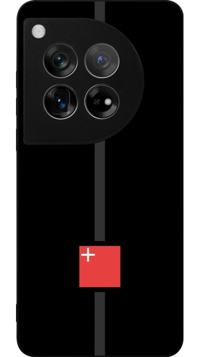 Coque OnePlus 12 - Silicone rigide noir Canton SZ noir