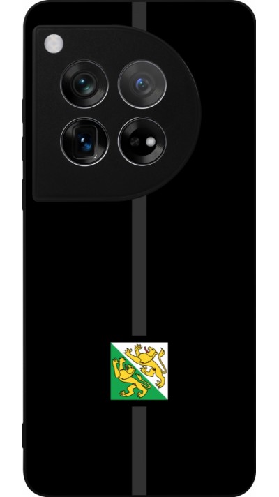 Coque OnePlus 12 - Silicone rigide noir Canton TG noir