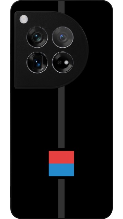 Coque OnePlus 12 - Silicone rigide noir Canton TI noir