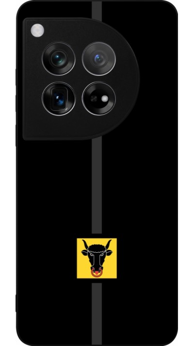 Coque OnePlus 12 - Silicone rigide noir Canton UR noir