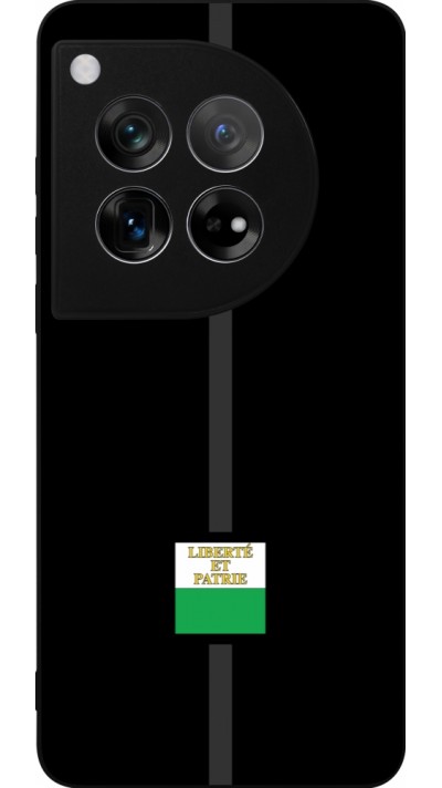 Coque OnePlus 12 - Silicone rigide noir Canton VD noir