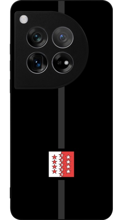 Coque OnePlus 12 - Silicone rigide noir Canton VS noir