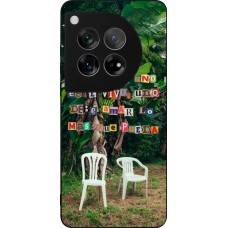 Coque OnePlus 12 - Silicone rigide noir Chairs DTMF